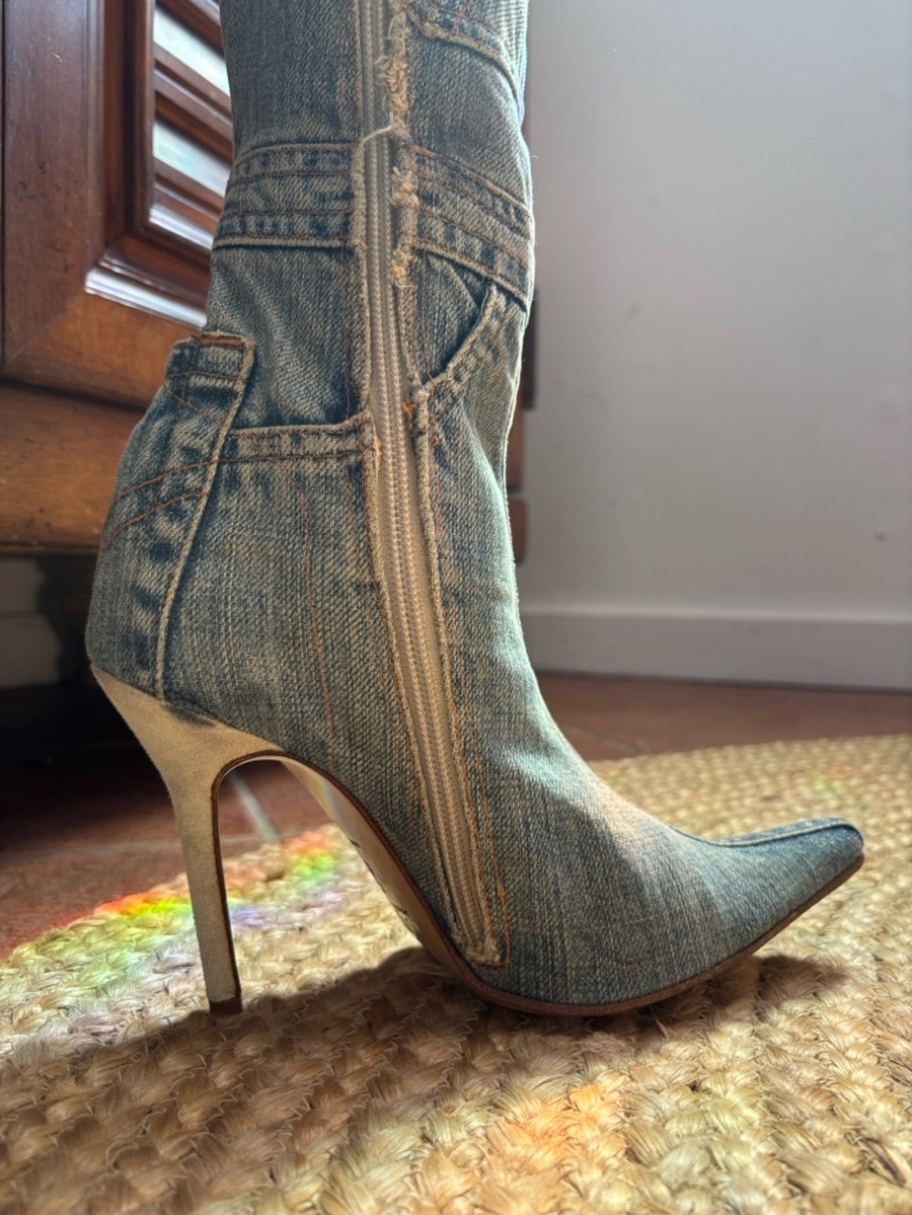 Dolce & Gabbana Denim Boots - Blue 39/9 - Picture 5 of 9
